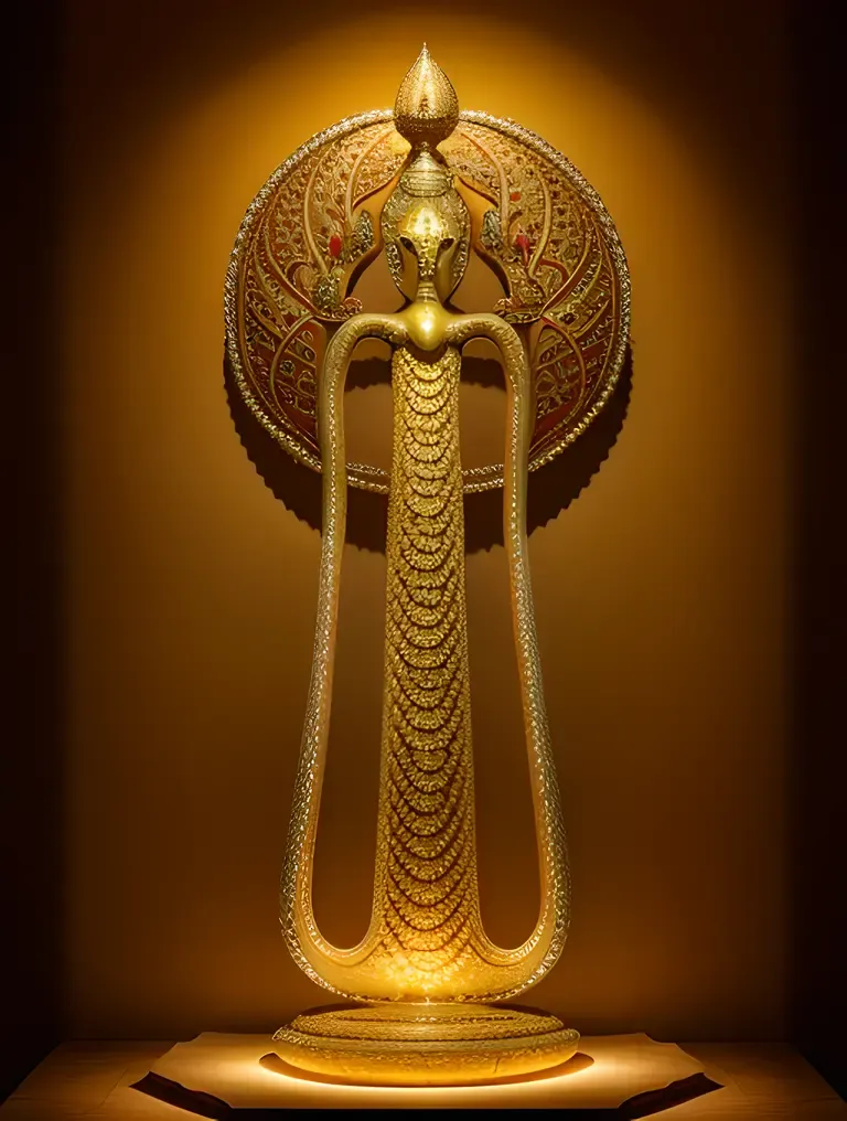 Nagaraja Rises from Lotus Flower Celestial Body