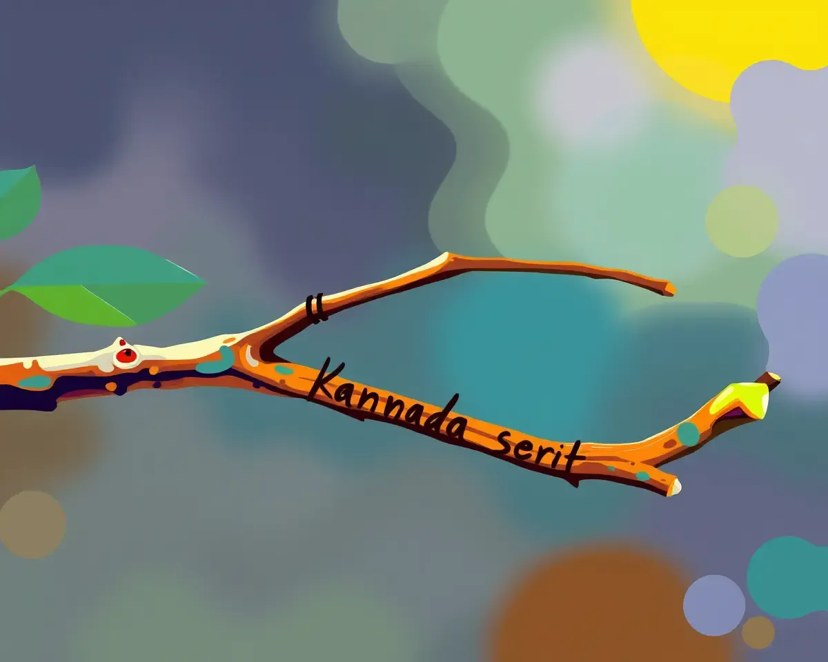 Nature and Culture Connection Twig with Kannada Script