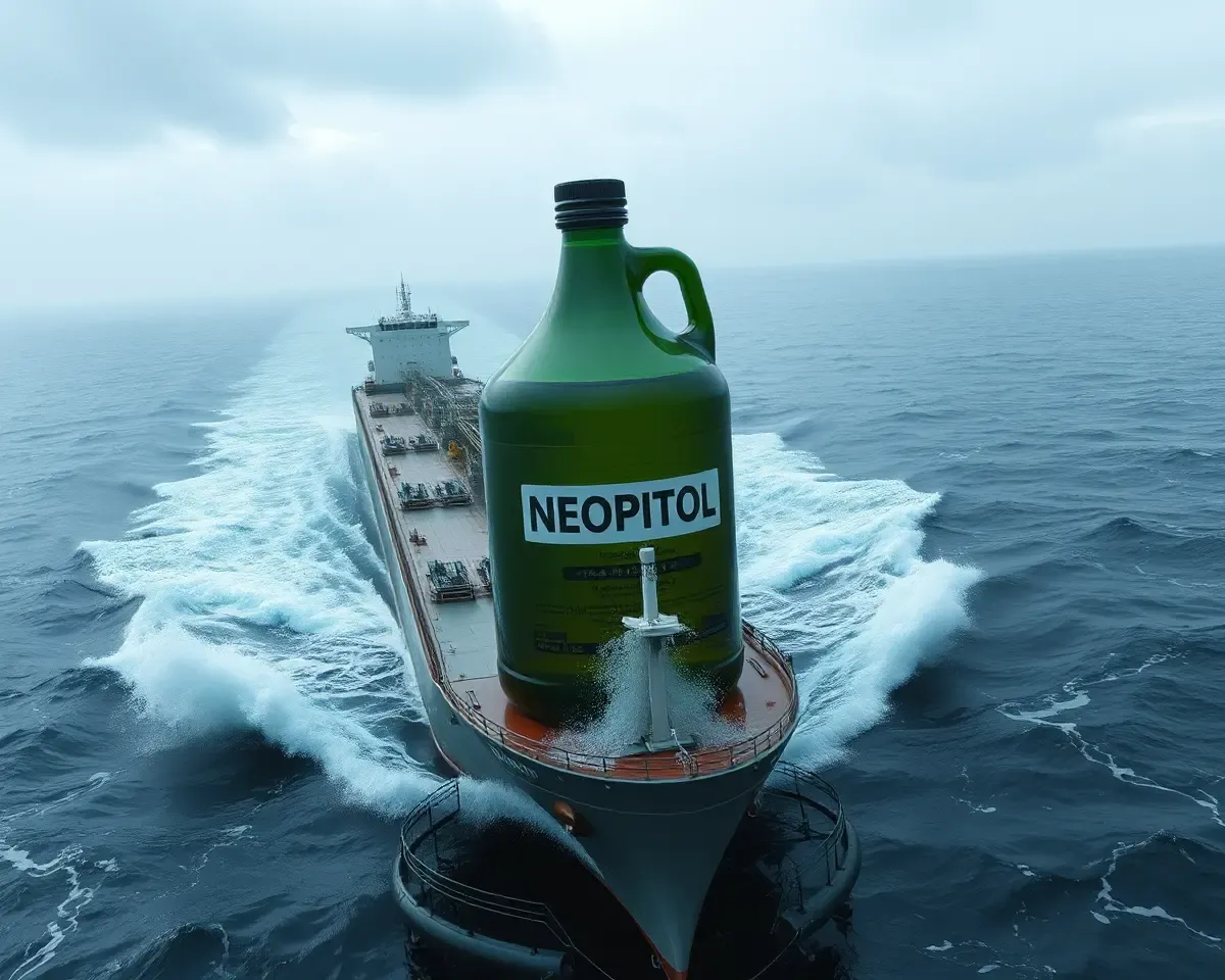 Neopitol Oil on Stormy Oil Tanker