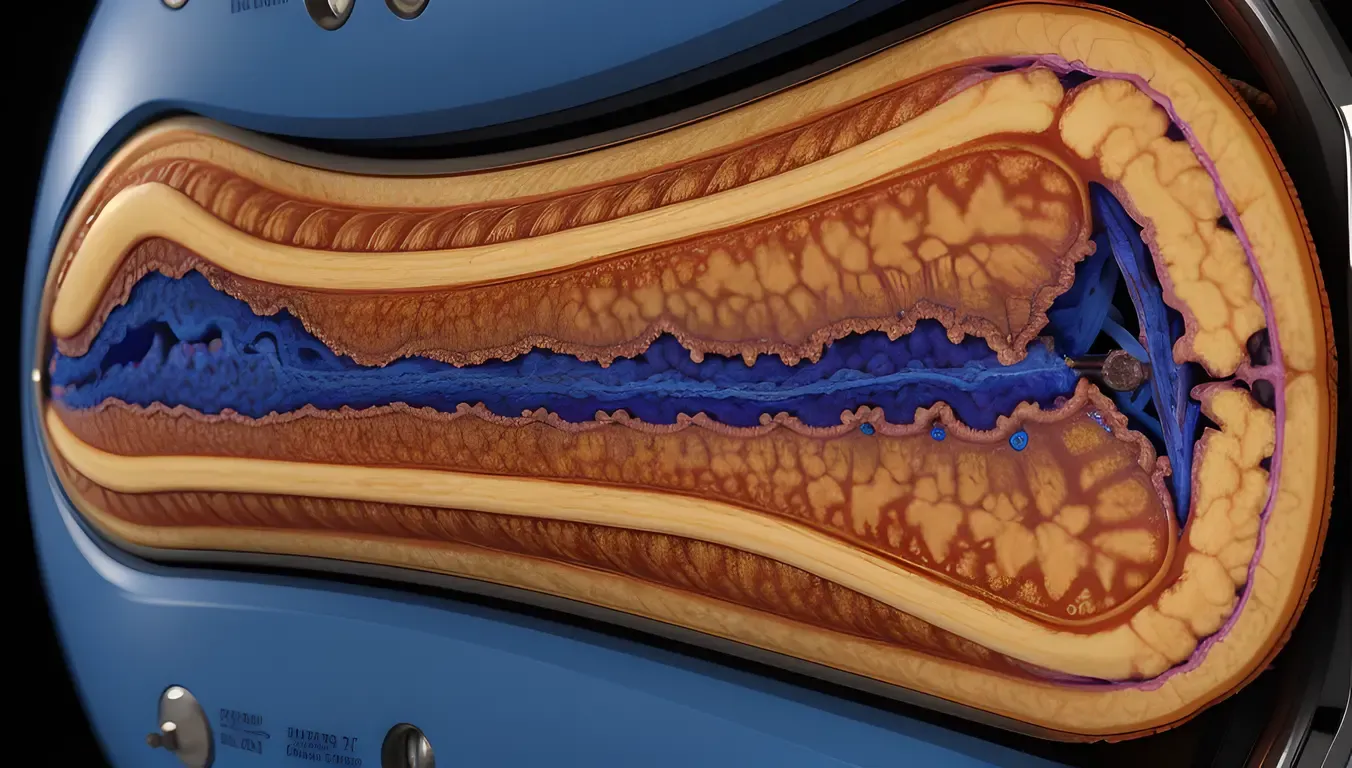 Neoplasm Compressing Spinal Cord in MRI Image