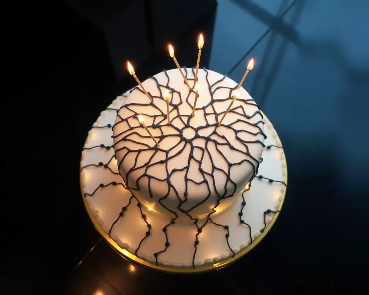Neural Network Cake with Halo of Light.
