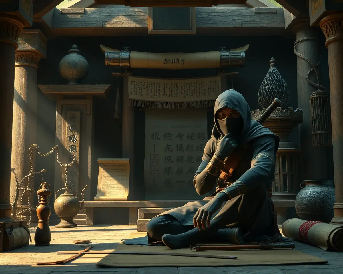 Ninja H2R Sits in Hidden Temple with Ancient Scrolls