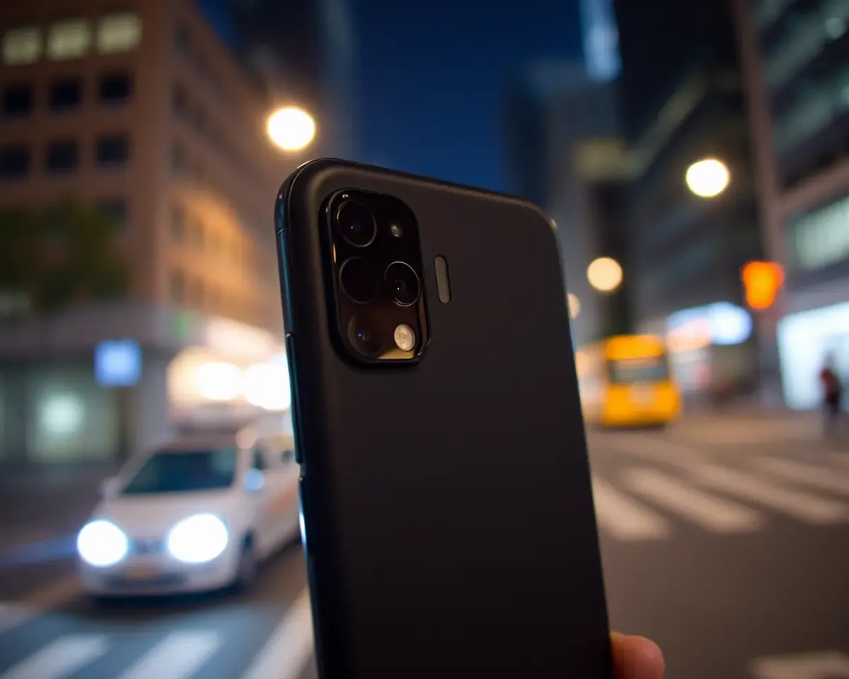 Nothing Phone 1 Minimalist Design with 4K City Night