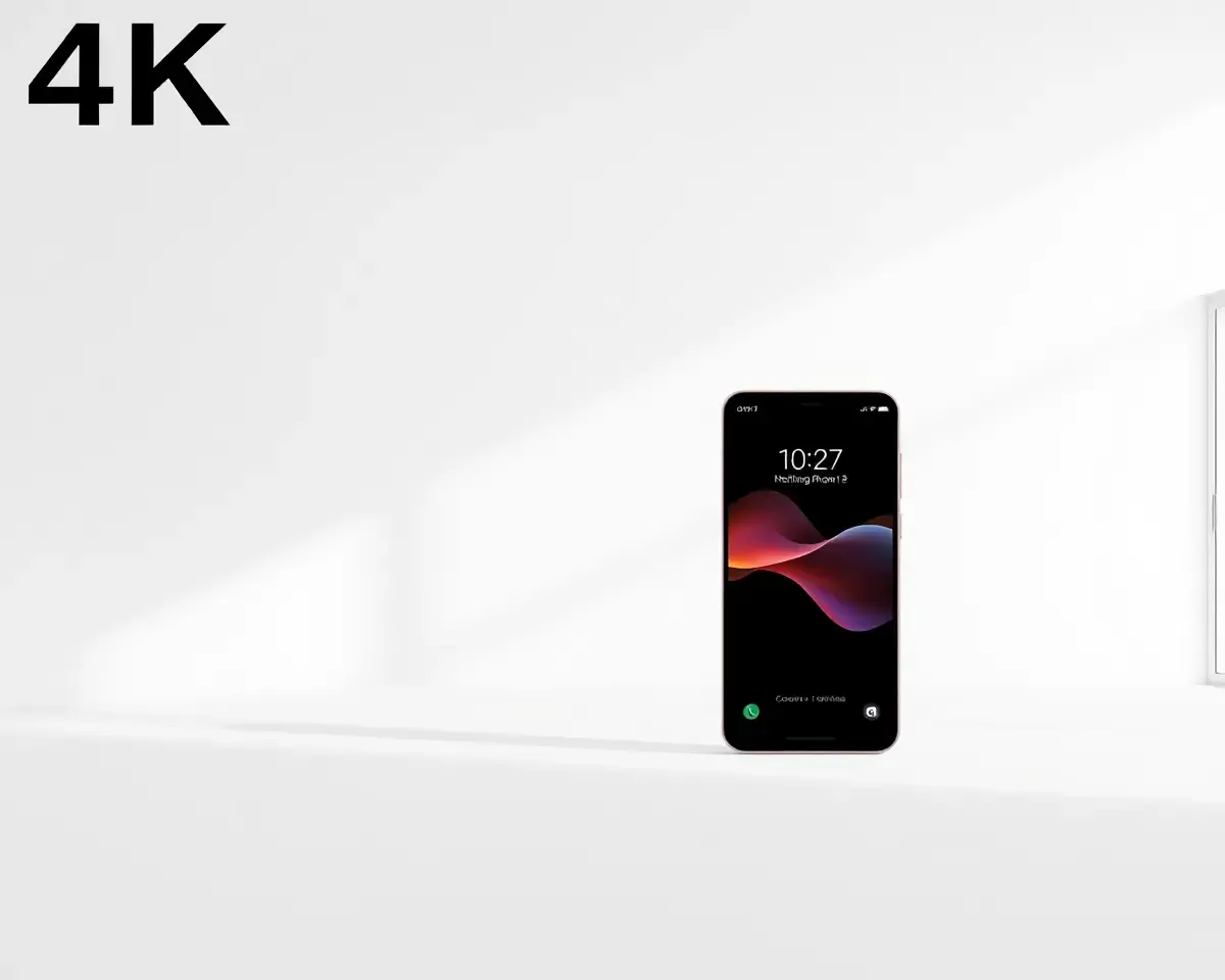 Nothing Phone 1 Minimalist Design with 4K Modern Interior