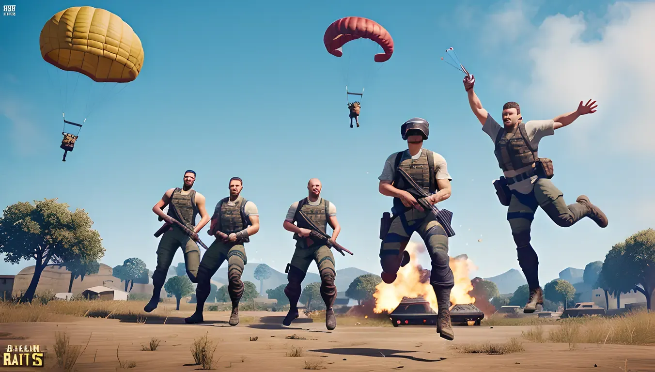 PUBG Players Jump Out of Plane for Battle