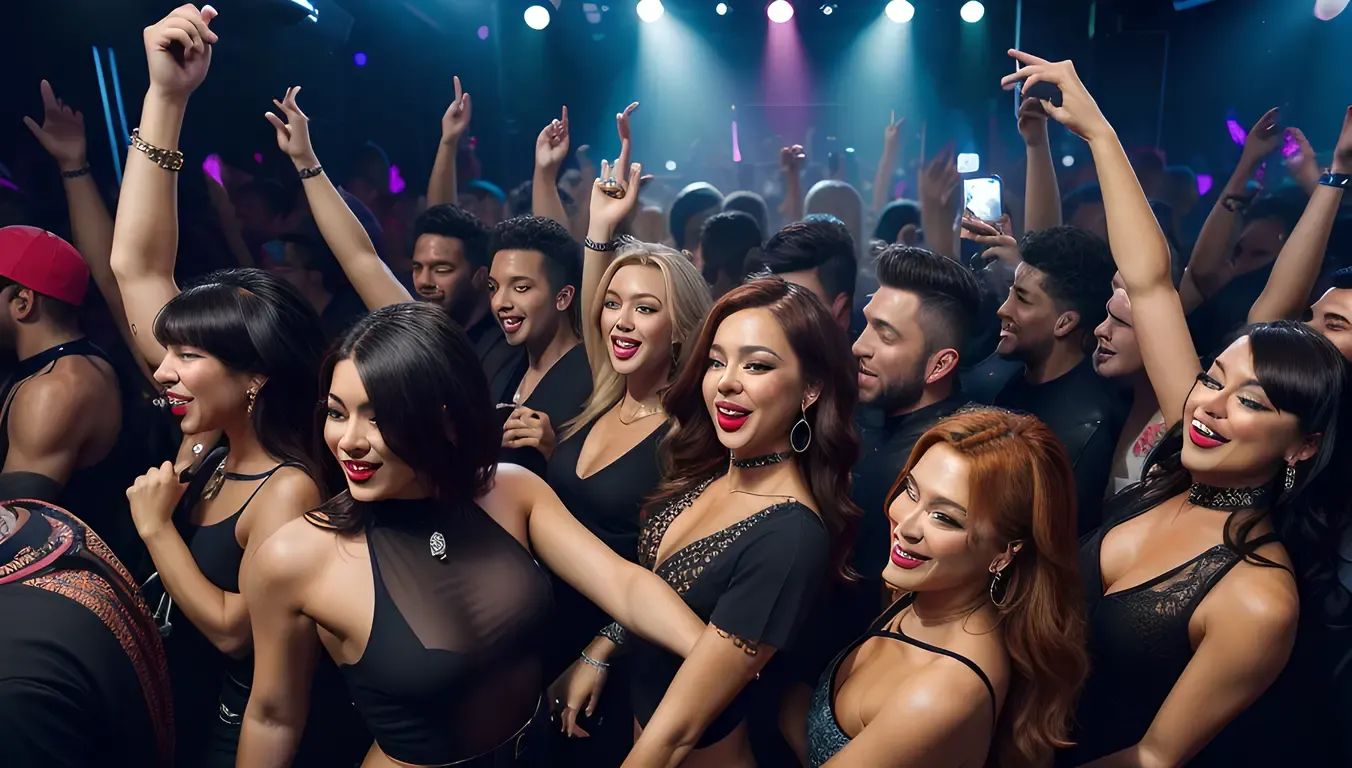 Partygoers in XX Clothing and Accessories