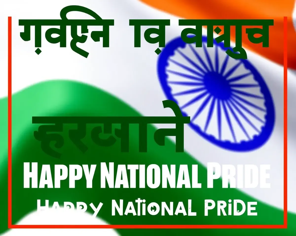 Patriotic Poster with Bold Font and National Pride Message