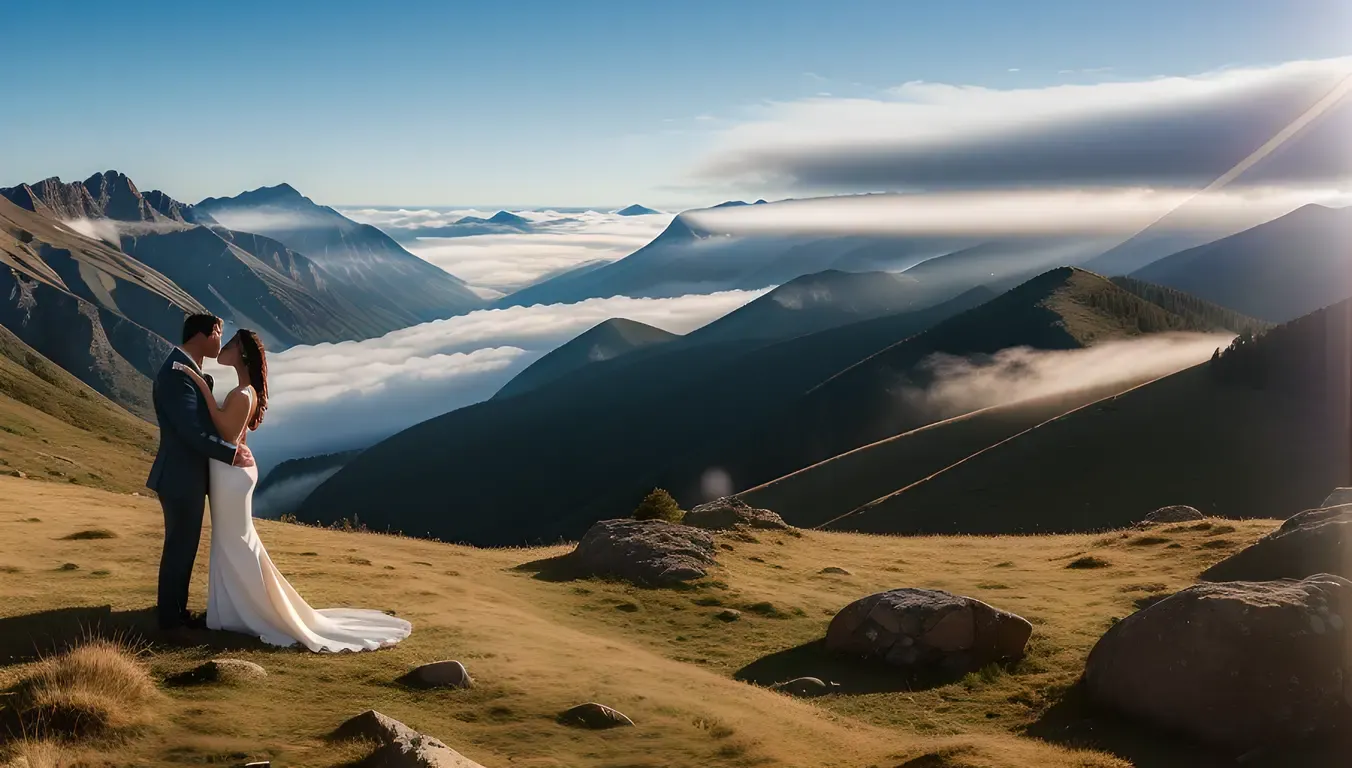 Peaceful Mountain Peak Hug with Breathtaking View