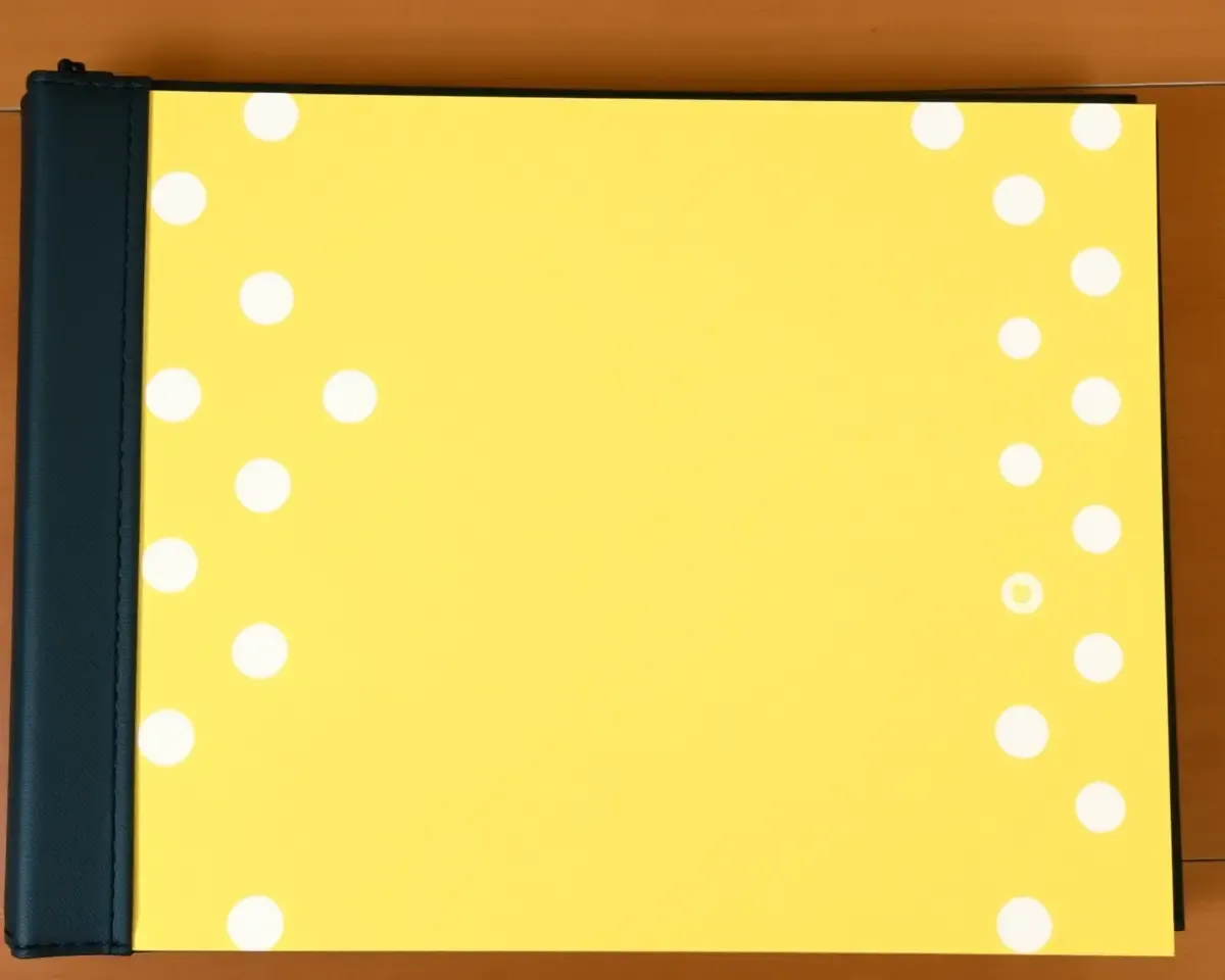 Playful Yellow Polka Dots for 12x36 Album