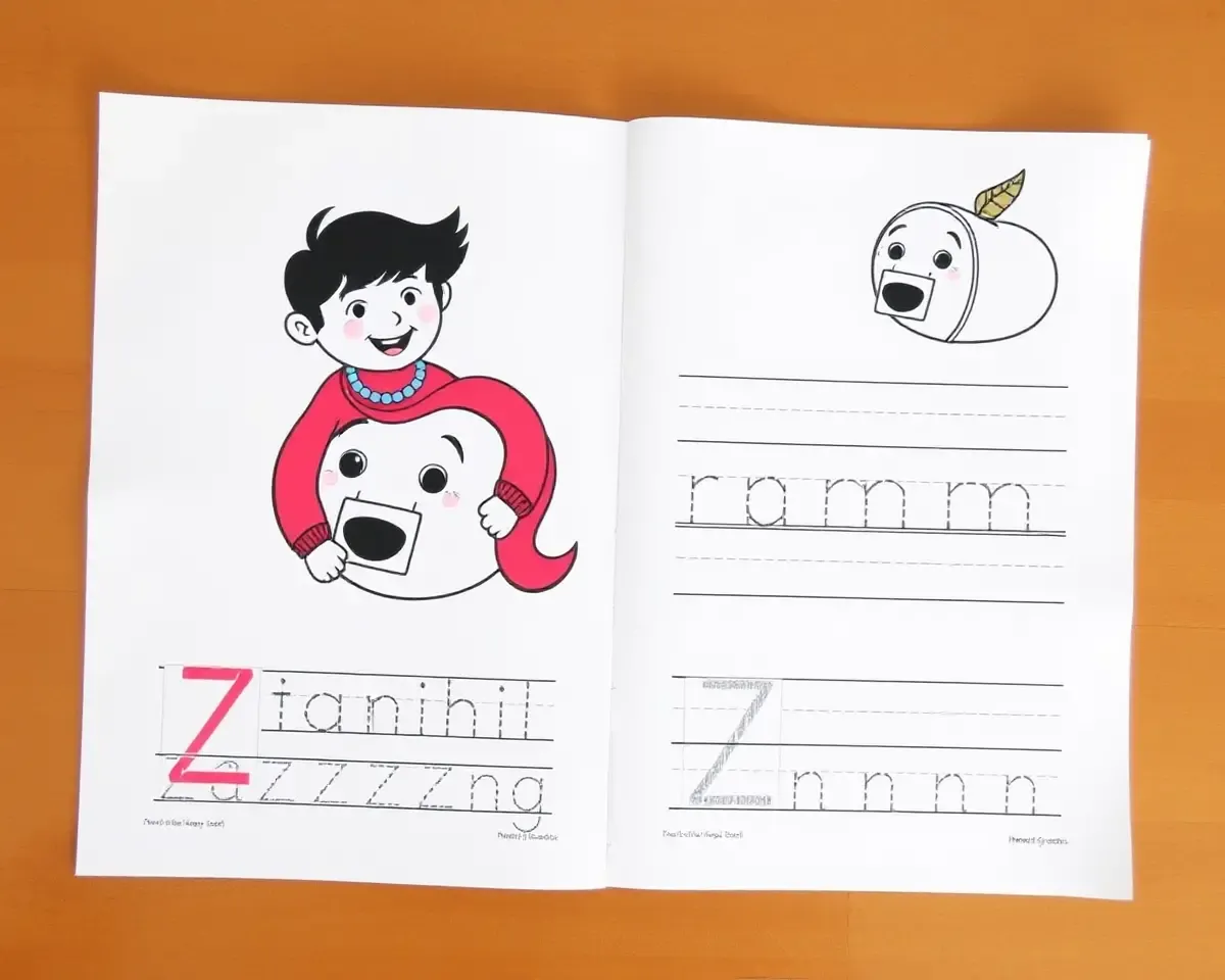 Popular Cartoon Character Tracing Tamil Letters Worksheet