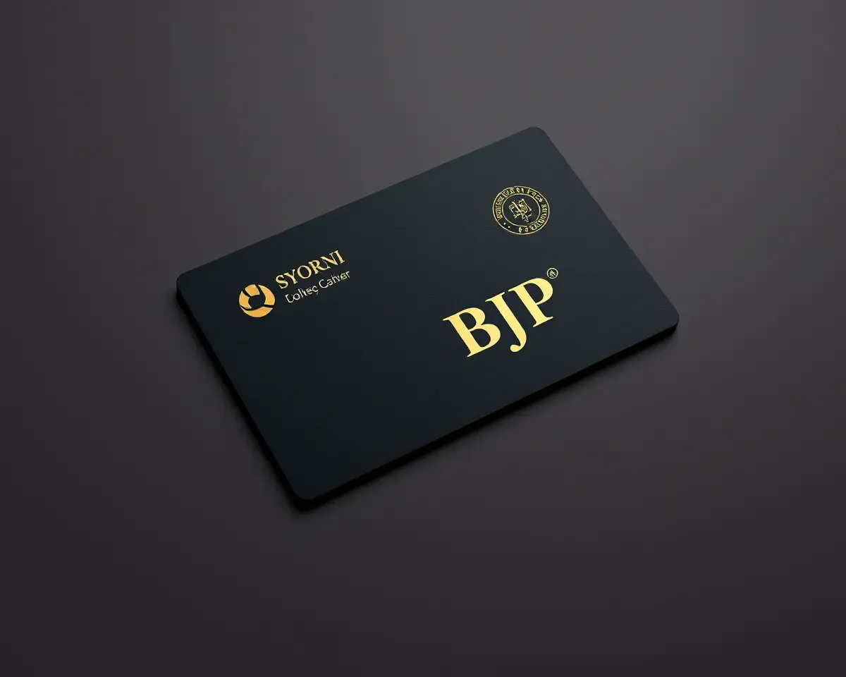 Premium Bjp Visiting Card Design with Luxurious Feel and High-End Finish