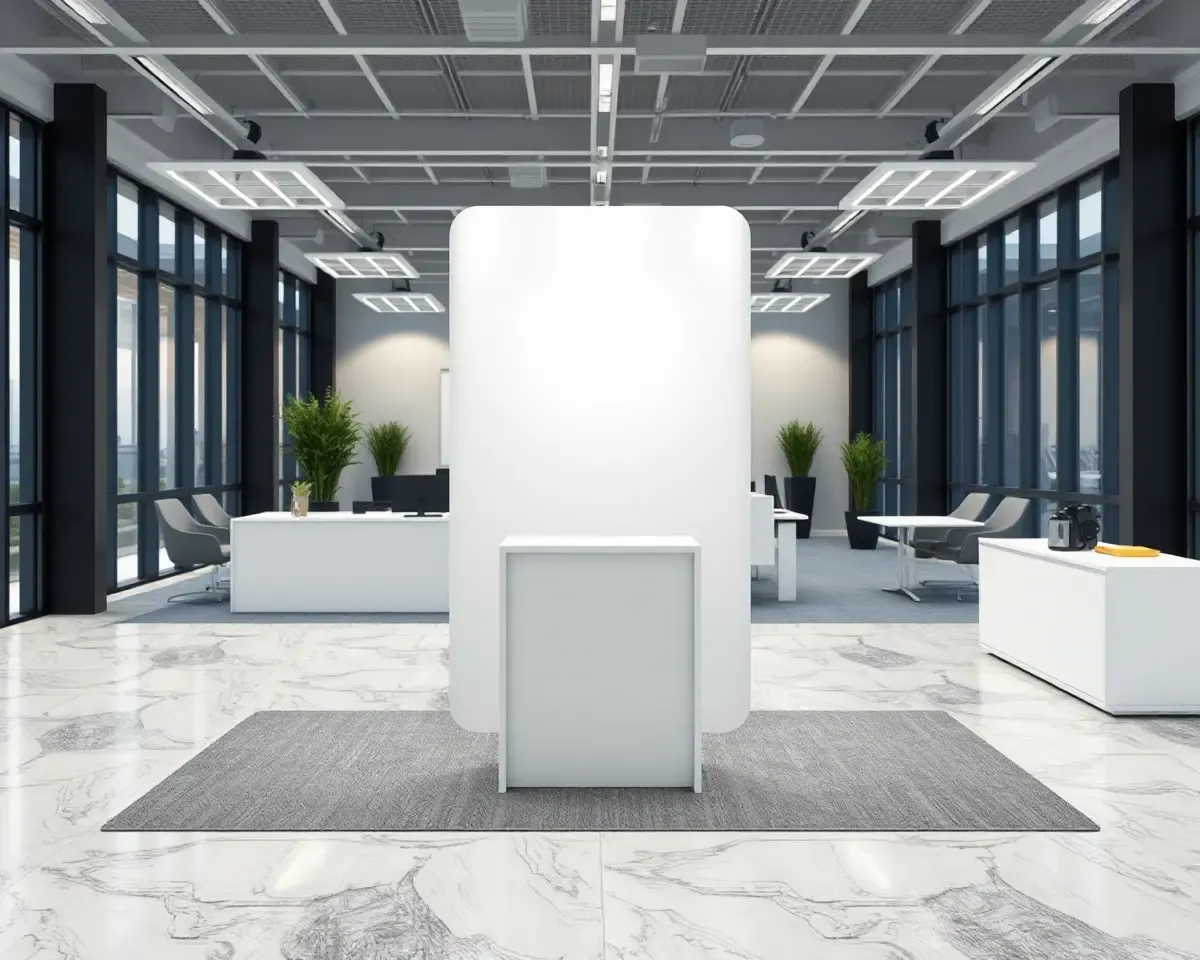 Professional Office Standee Mockup with Free PSD File Download