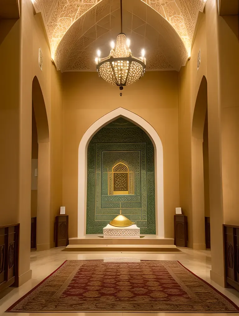 Prophet's Chamber in Masjid Nabawi Photo