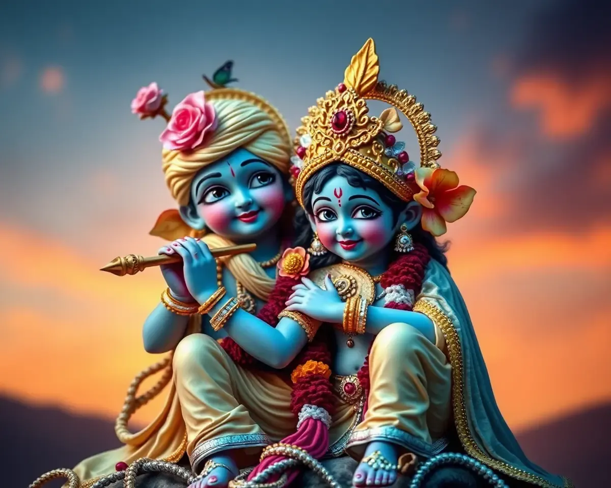 Radha Krishna Cute Images to Cherish Their Bond