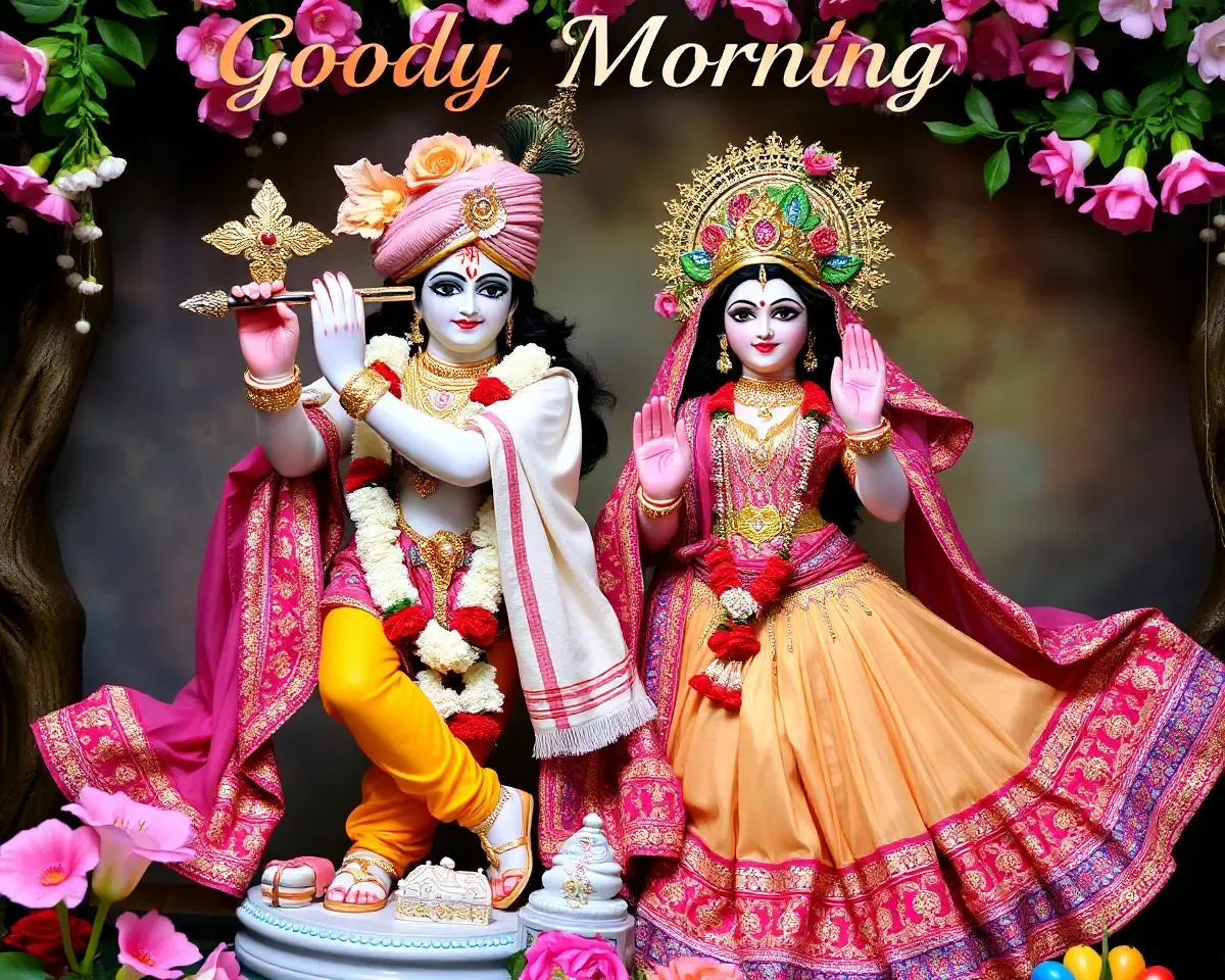 Radha Krishna Good Morning Images for Devotees