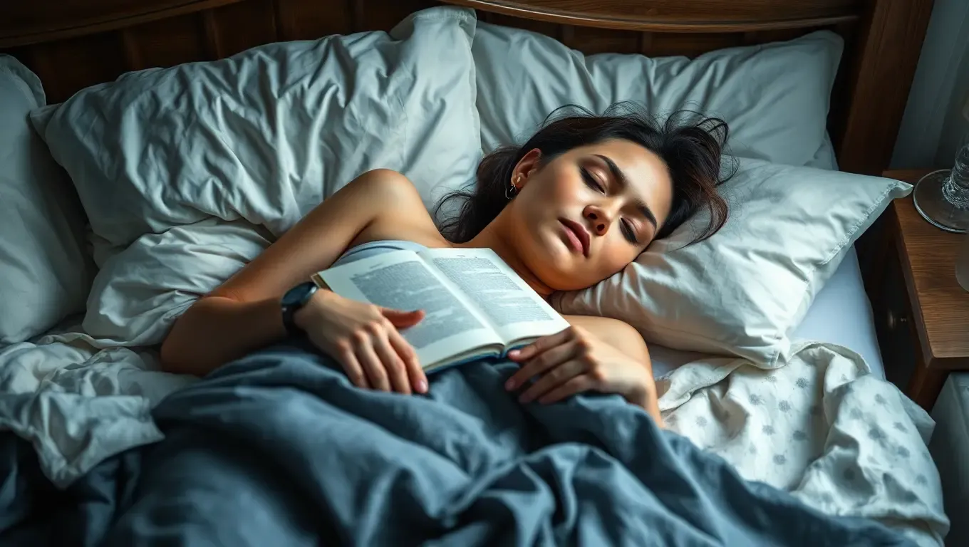 Rainy Sleep with Book and Pillows