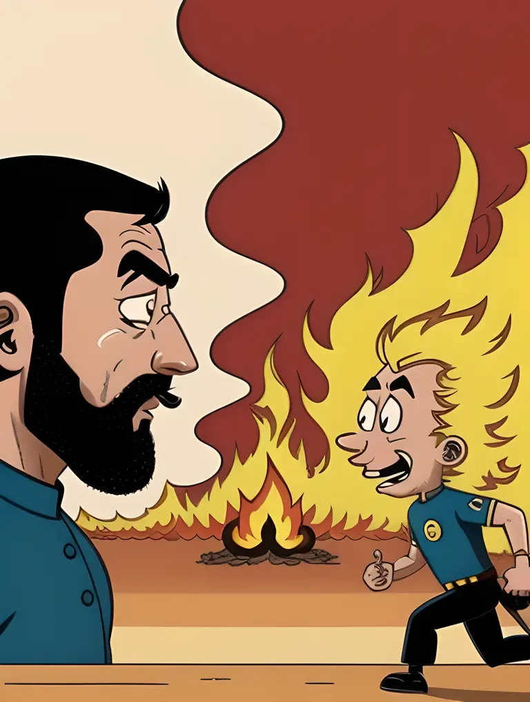 Rastapopoulos vs Captain Haddock in Dramatic Battle