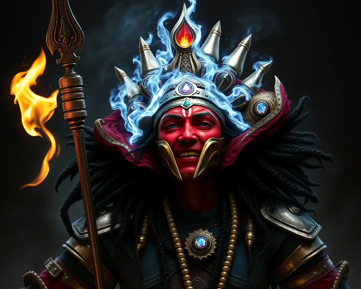 Ravan's Image Portrays a Powerful Demon in Hindu Epic