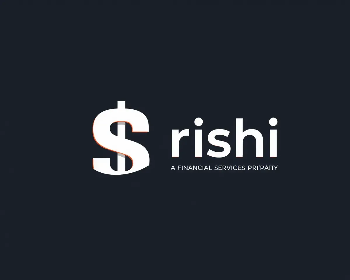 Rishi Logo 3D: Geometric Dollar Sign Design for Finance