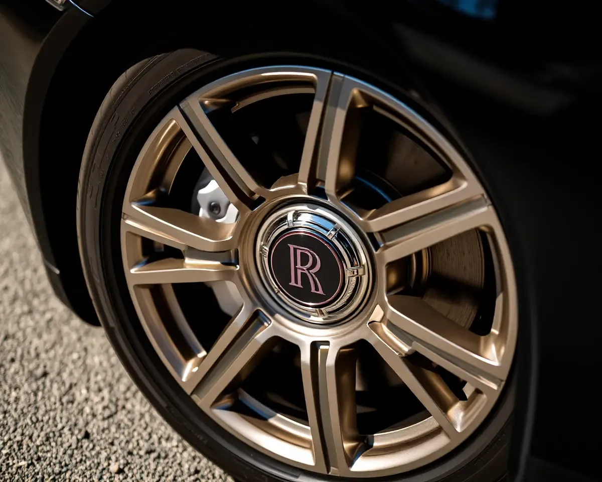 Rolls-Royce Car Wheels Showcase Intricate Design Craftsmanship