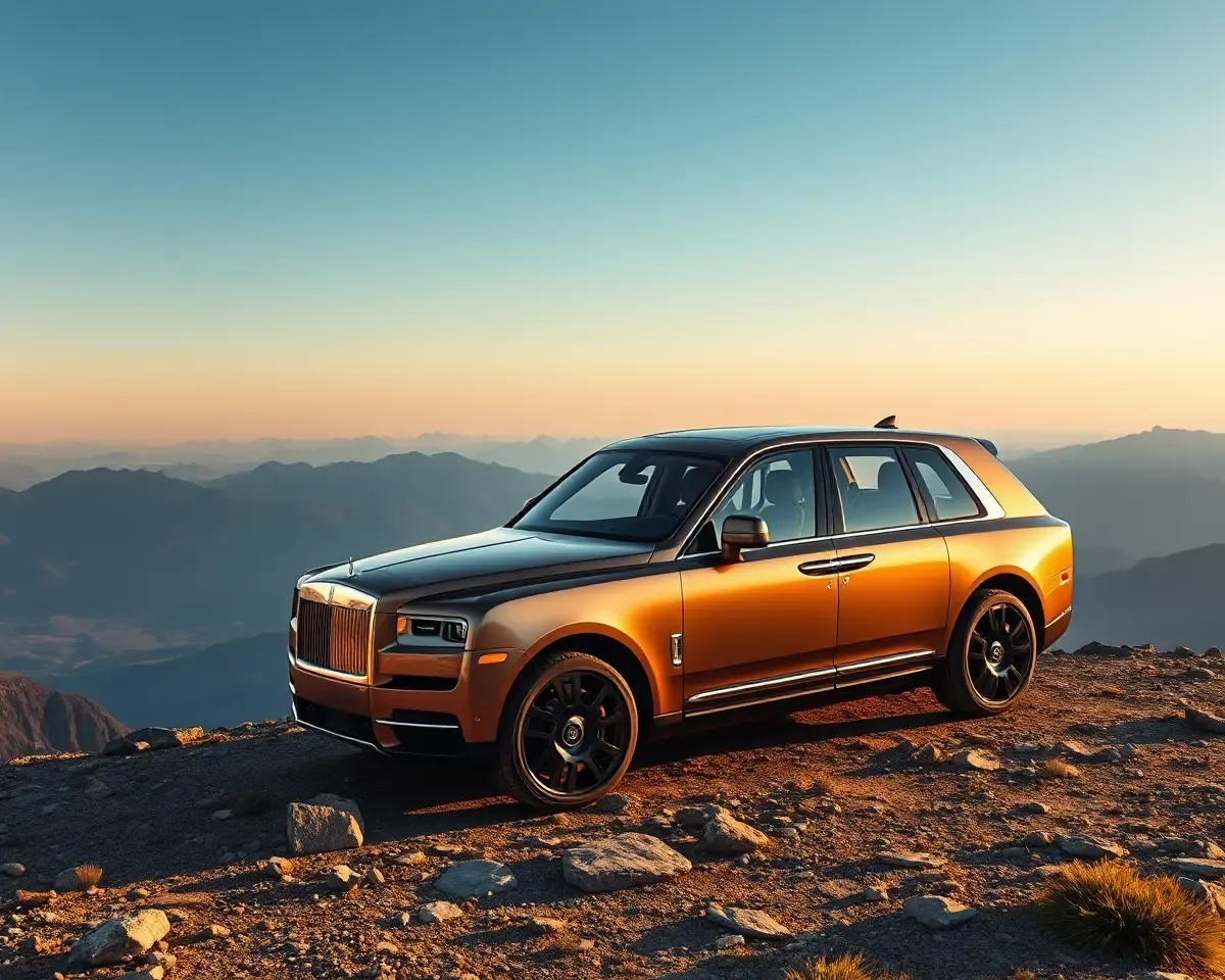 Rolls-Royce Cullinan SUV in Mountain Peak 4K Wallpaper