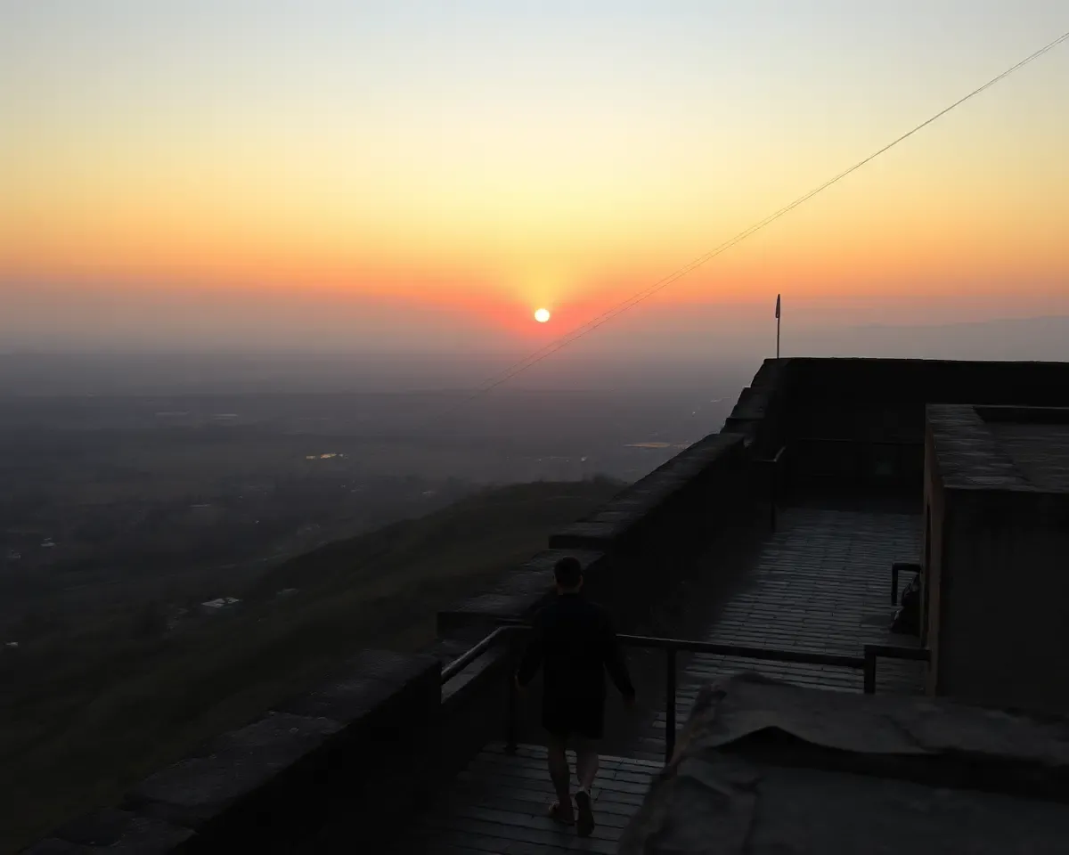 Romantic Sunset View of CSC Mohar with Couple Walking