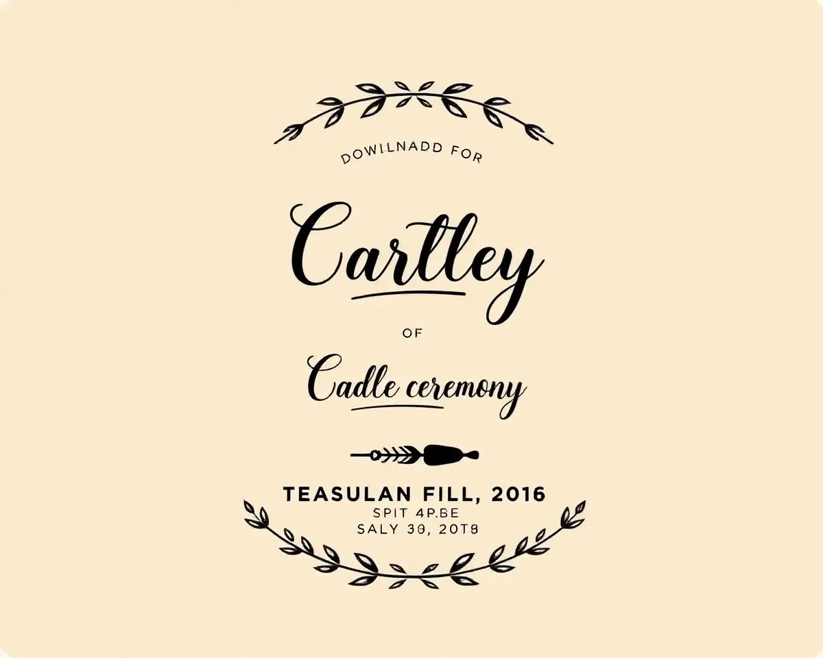 Rustic Earthy Cradle Ceremony Invitation Card Template with Wood-Grain Texture
