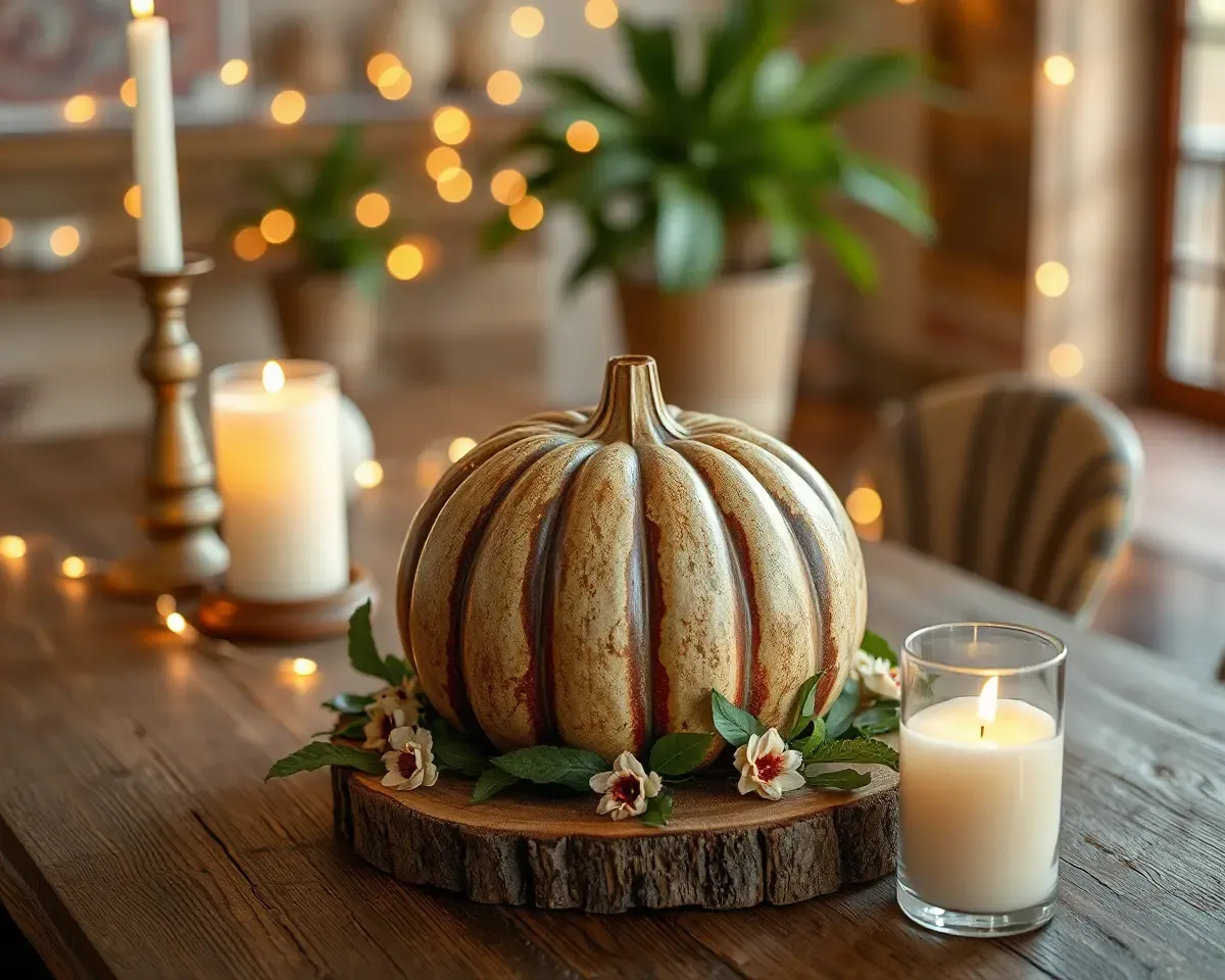 Rustic Table Decor with Taraju and Candles