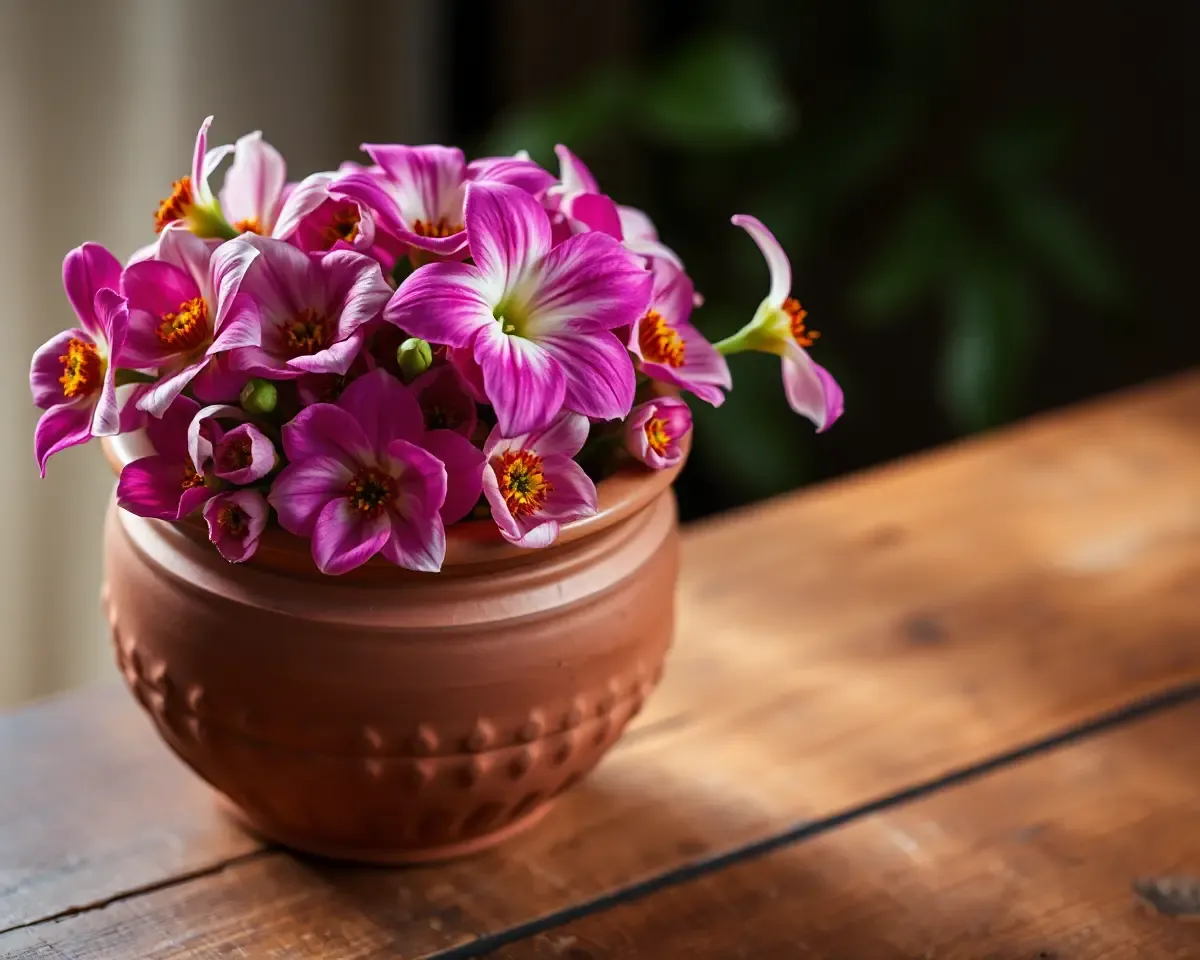 Rustic Table Decor with Taraju and Fragrant Flowers