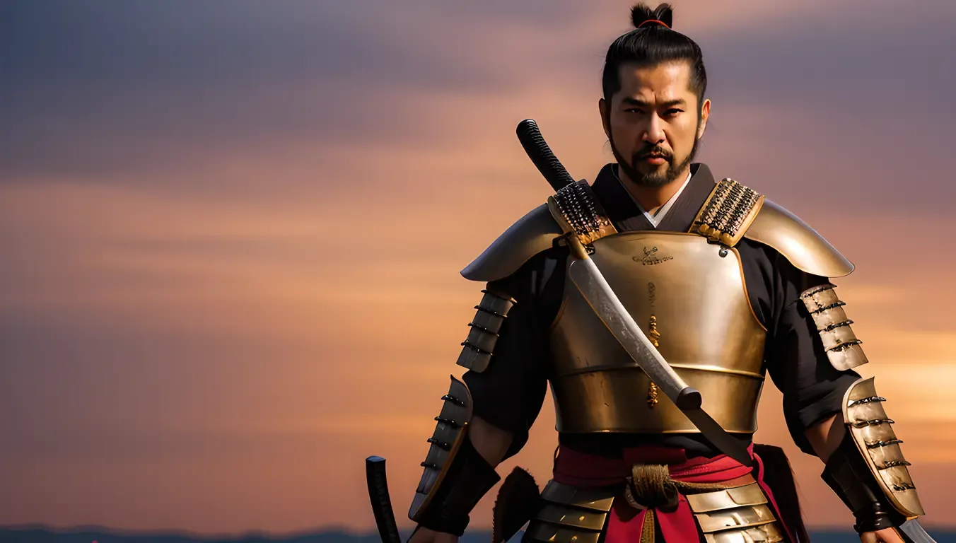 Samurai Profile Pic: Fierce Warrior in Traditional Armor