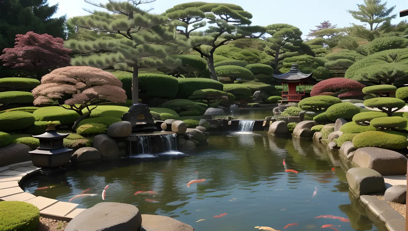 Samurai Profile Pic: Peaceful Warrior in Japanese Garden