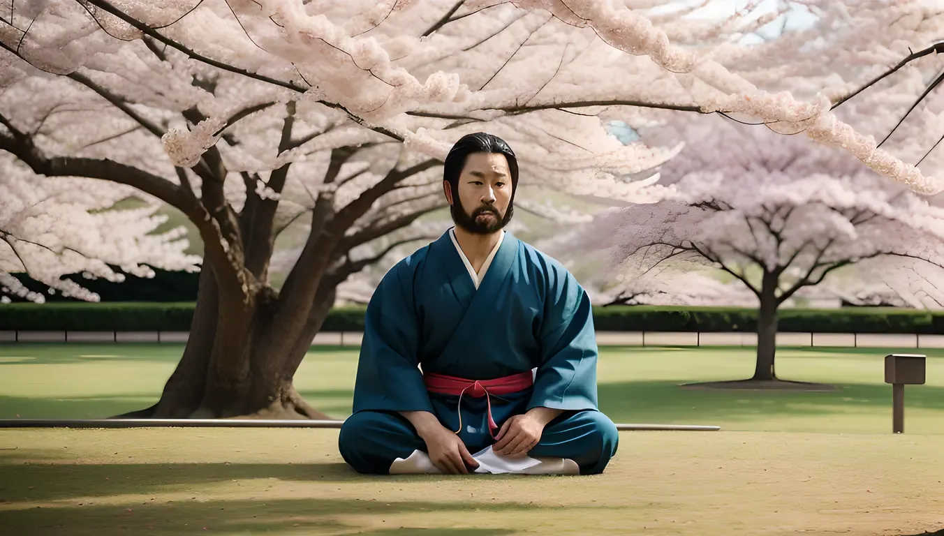 Samurai Profile Pic: Serene Warrior in Nature