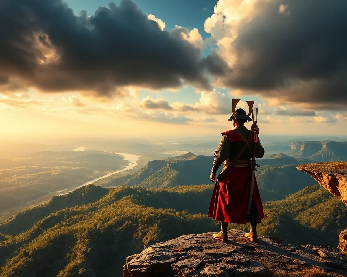 Samurai Warrior with iPhone 7 Plus and 4K Landscape