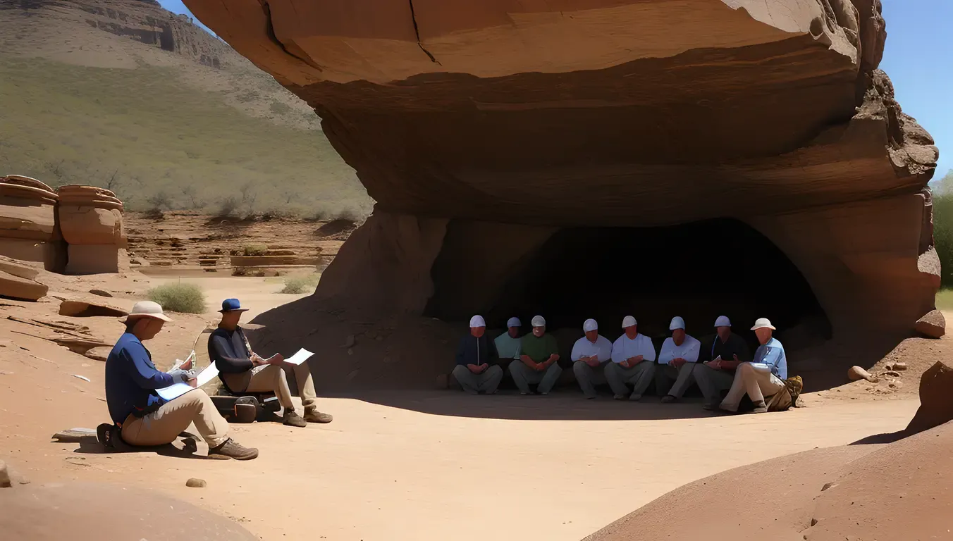 Scientists Explore Ancient Rock Formations of Extinct Volcano