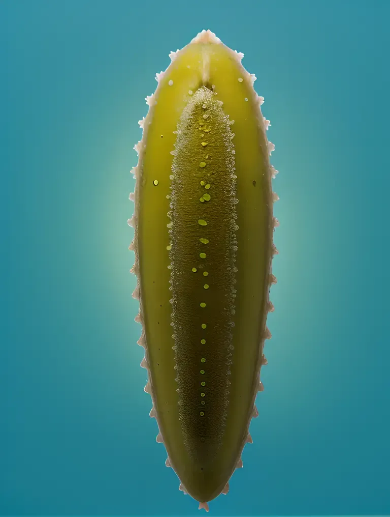 Sea Slug's Photosynthetic Algae Inside Body in Commensal Symbiotic Relationship Images