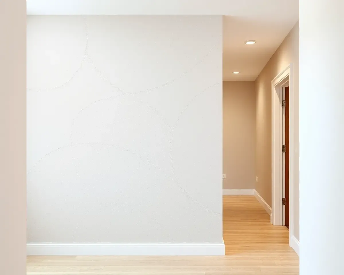 Seamless Stucco Paint Texture in Hallway for Continuity
