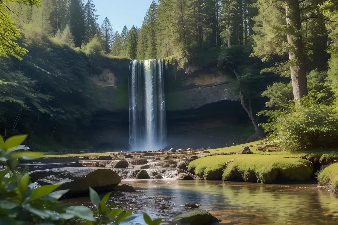Serene Forest Glade with yyyy Year Old Tree