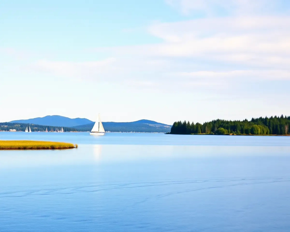 Serene Landscape with 12x36 Canvas Backdrop