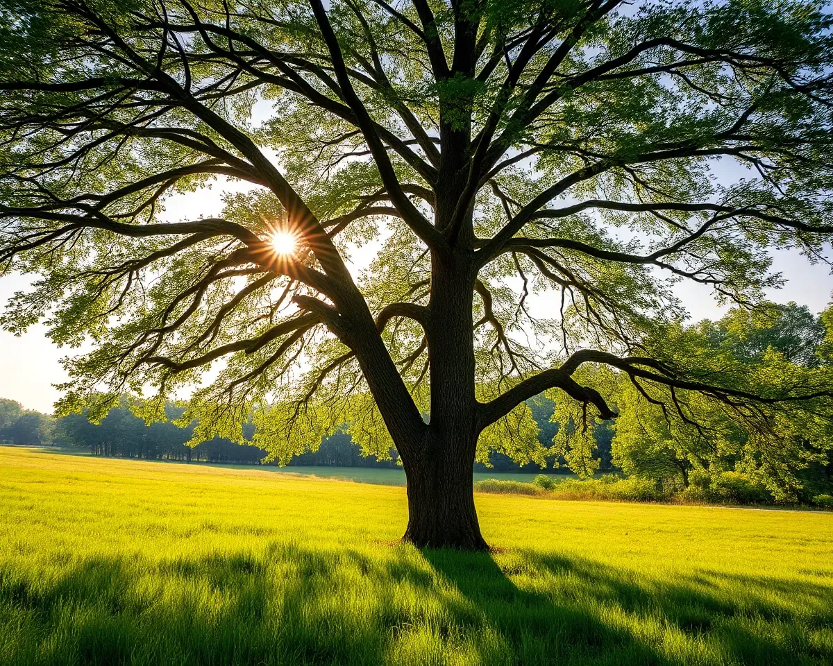 Serene Sawan Tree in Lush Green Meadow