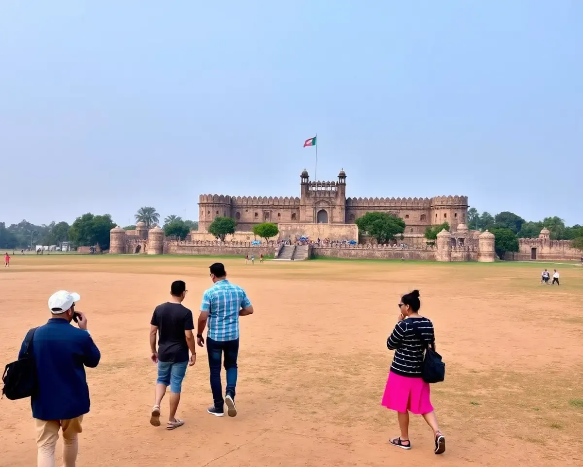 Serene Tourists Explore Tranquil Surroundings of CSC Mohar