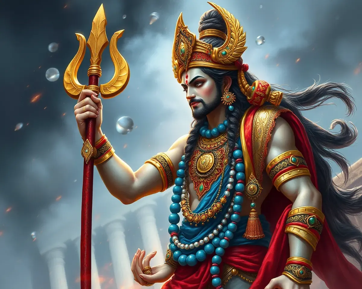 Shani Dev Image Symbolizes Power and Authority in Hinduism