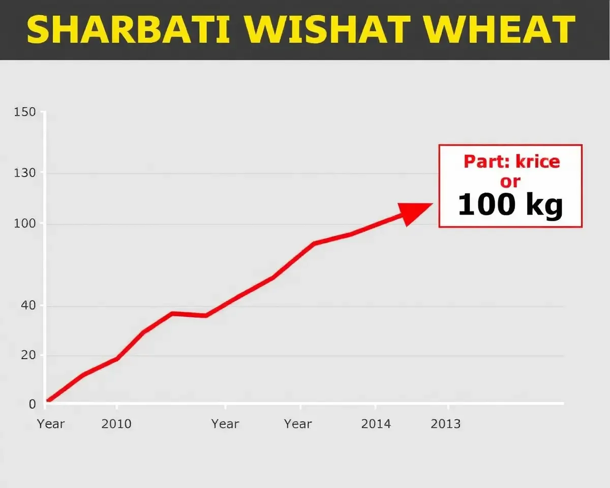 Sharbati Wheat Price Fluctuates Over Time to 100 kg