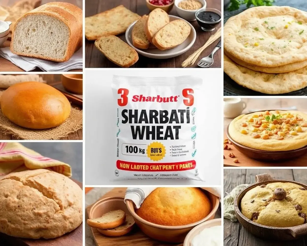 Sharbati Wheat Used in Various Baked Goods with 100 kg Bag