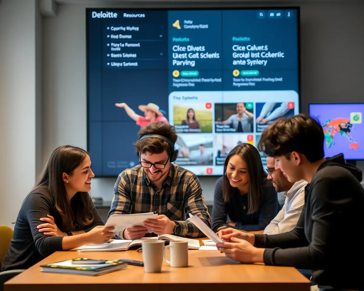 Sharing Knowledge with Deloitte's Resources in Background