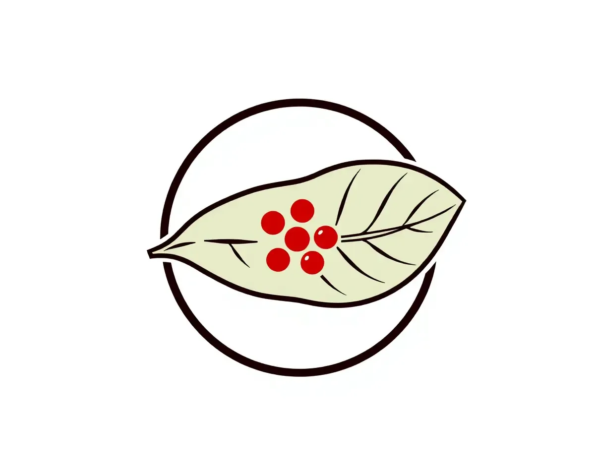 Simple Ayodhya Food Joint Logo with Banana Leaf Design