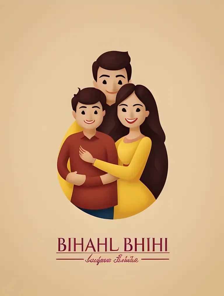 Simple Bhabhi Logo Design Concept