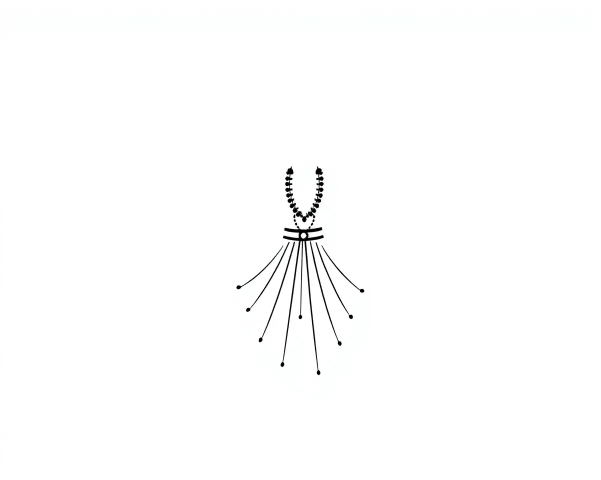 Simple Elegant Design of Krishna's Dress in Minimalist Style