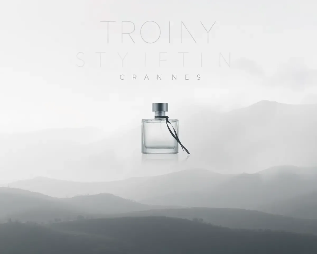 Simple Foggy Landscape with Perfume and Clouds