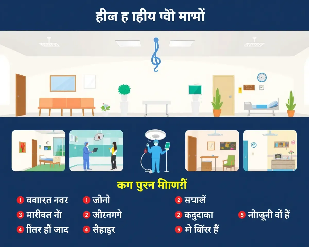 Simple Hospital Facilities Design in Hindi