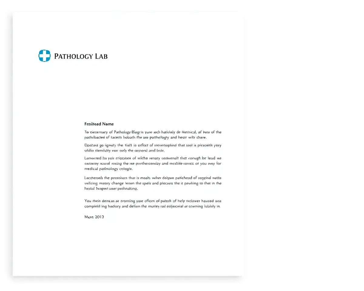 Simple Illustration on Classic Lab Letterhead Design